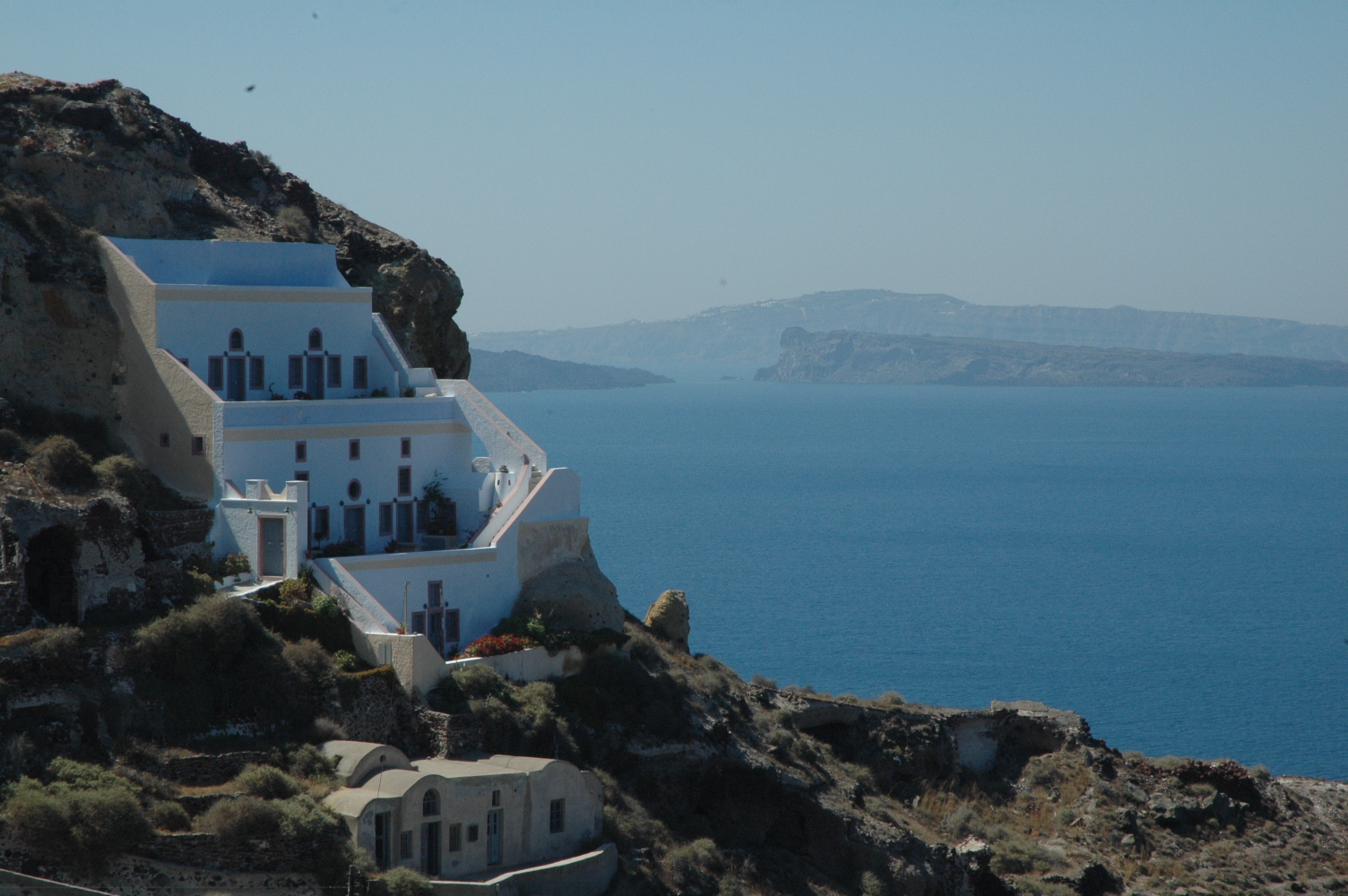 Cave houses in modern Oia